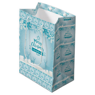 Sacola Para Presentes Média Feliz Natal e Feliz ano novo