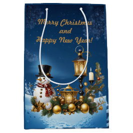 Sacola Para Presentes Média Feliz Natal e Feliz ano novo!