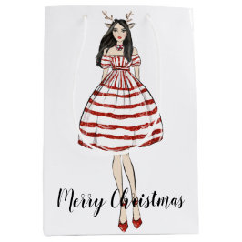 Sacola Para Presentes Média Feliz Natal Feriado Médio Saco de Presente