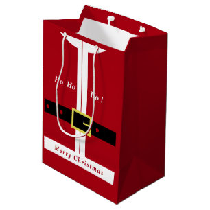 Sacola Para Presentes Média Feliz Natal - Papai Noel - Presente Para Você