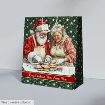 Feliz Natal Papais noeis de Vintage com Monograma 