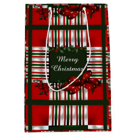 Sacola Para Presentes Média Feliz Natal Personalizado