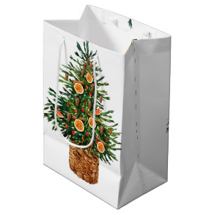 Sacola Para Presentes Média Feliz Natal Saco de Presente Médio
