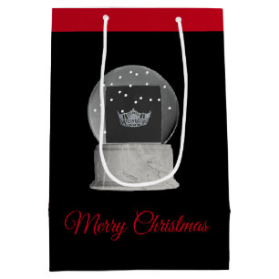 Sacola Para Presentes Média Feriado de Natal - Bag Miss América Neve Globo