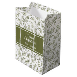 Sacola Para Presentes Média Feriado de Padrão Cinematográfico Festivo de Natal