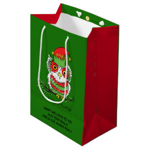 Sacola Para Presentes Média Feriado Furioso Furioso do Natal