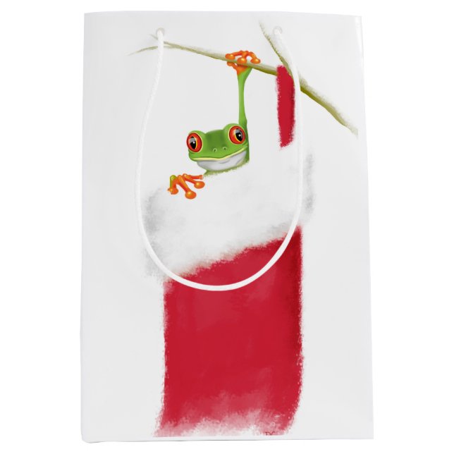 Sacola Para Presentes Média Feriados Hoppy (Frente)