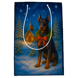 Sacola Para Presentes Média Férias de Doberman