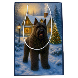 Sacola Para Presentes Média Férias do Bouvier des Flandres