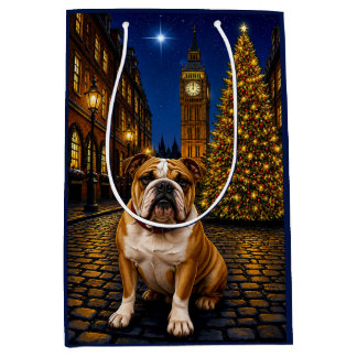 Sacola Para Presentes Média Férias do Bulldog