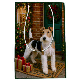 Sacola Para Presentes Média Férias do Fox Terrier