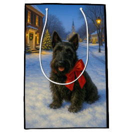 Sacola Para Presentes Média Férias do Terrier Escocês