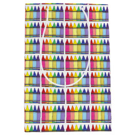 Sacola Para Presentes Média Festa de aniversário de Arte Artista do Rainbow Cr