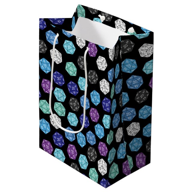 Sacola Para Presentes Média Festa de Aniversário de criança de 20 DND Games de (Frente inclinada)