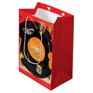 Sacola Para Presentes Média Festa de aniversário do padrão de registro legal d