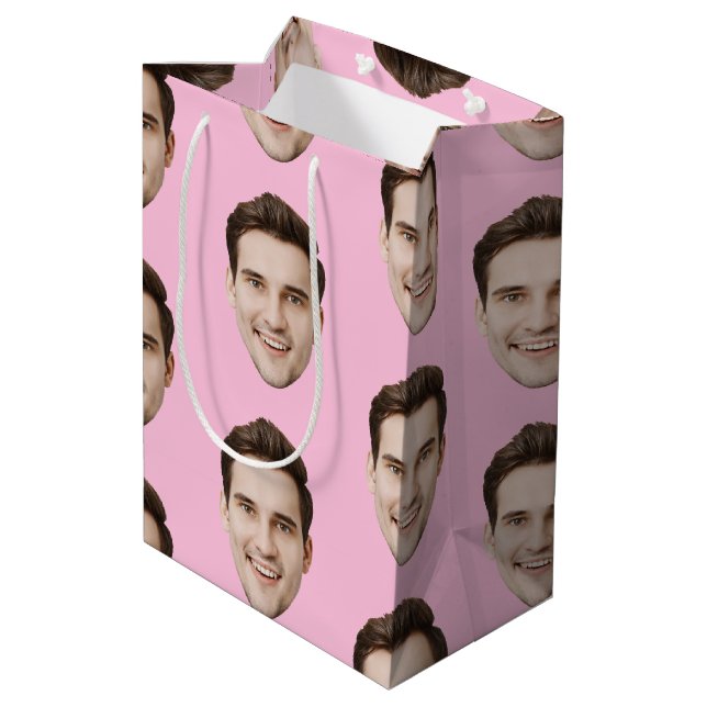 Sacola Para Presentes Média Festa de casamento Personalizada de Aniversário Pe (Verso inclinado)