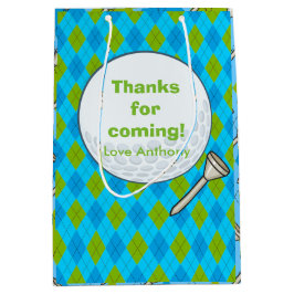 Sacola Para Presentes Média Festa de Golfe