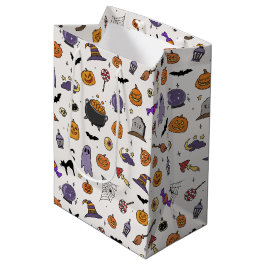 Sacola Para Presentes Média Festa de Halloween