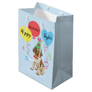 Sacola Para Presentes Média Festas de aniversário - Balões - Ponteiro Alemã