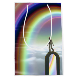 Sacola Para Presentes Média Figura Misteriosa no Stargate Inter-Dimensional