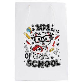 Sacola Para Presentes Média Filhote de dálmata de 101 dias de aula
