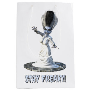 Sacola Para Presentes Média Fique Esquisito! Noiva de Frankenstein
