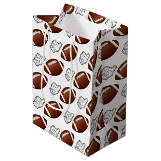 Sacola Para Presentes Média First Year Down Football Birthday 