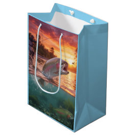 Sacola Para Presentes Média Fishing Gift Back, Rainbow Trout / Fish