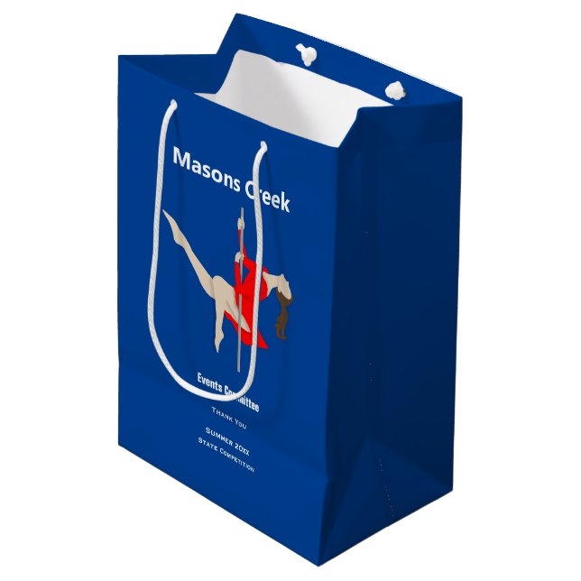 Sacola Para Presentes Média Fitness de Poste (Frente inclinada)
