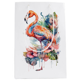 Sacola Para Presentes Média Flamingo Gift Bag