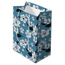 FLOR DE CEREJEIRA - SAKURA (AZUL FUMAÇA)