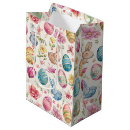 Sacola Para Presentes Média Flor de Primavera Páscoa 6