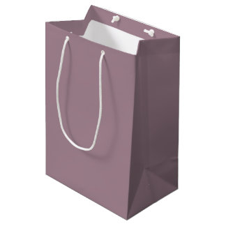 Sacola Para Presentes Média Flor de Tons Pastéis de Bege Roxo