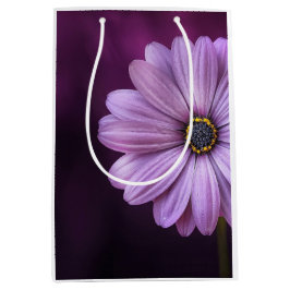 Sacola Para Presentes Média Flor Roxo no Bloom