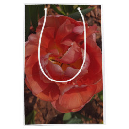 Sacola Para Presentes Média flor vermelha