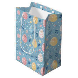 Sacola Para Presentes Média Florada de Primavera Páscoa 8