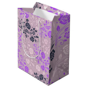 Sacola Para Presentes Média Floral Luxury