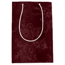 Floral vermelho profundo