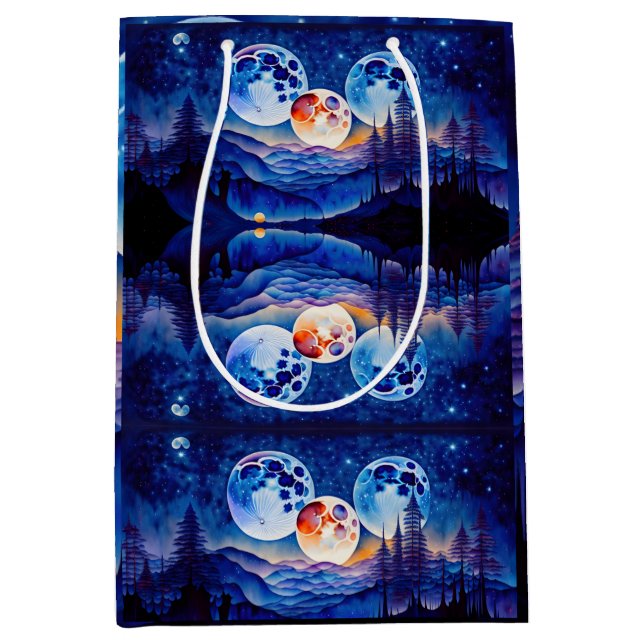 Sacola Para Presentes Média Floral Wrapping Paper (Frente)