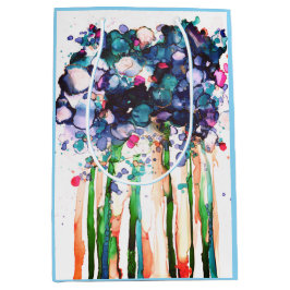 Sacola Para Presentes Média Flores