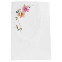 Sacola Para Presentes Média Flores da Manhã no Prado