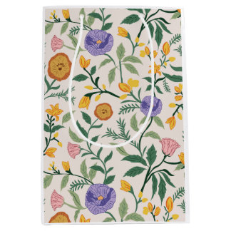 Sacola Para Presentes Média Flores silvestres