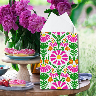 Sacola Para Presentes Média Floresça Intensamente & Celebre com Estilo