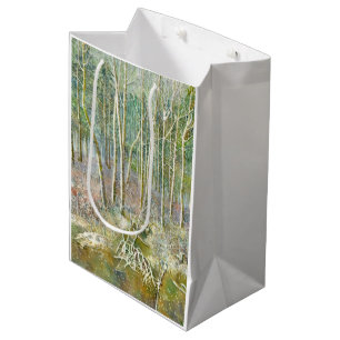 Sacola Para Presentes Média floresta de inverno