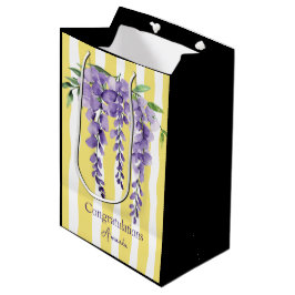 Sacola Para Presentes Média Flórida de contraste elegante moderna