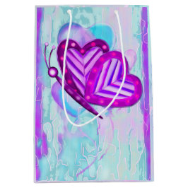 Sacola Para Presentes Média Flutterbys Namorados Folk Art MEDIA SOMENTE