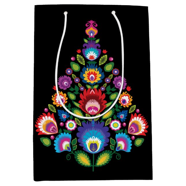 Sacola Para Presentes Média Folga o saco de presentes de Natal com mensagem pe (Frente)