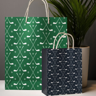 Sacola Para Presentes Média Folha de Papel Padrão do Clube Golf