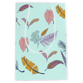 Sacola Para Presentes Média Folhas