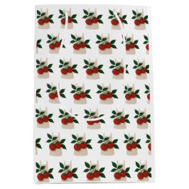 Sacola Para Presentes Média Folhas de Foodie — Aprons e Tomates